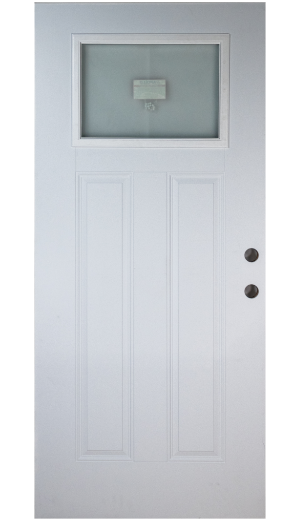 22X15 Frosted Metal Door