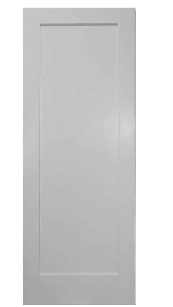 1-Panel Shaker Primed Solid Core Door