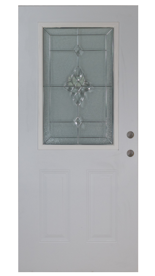 7.5X18 5-Lite Frosted Mahogany Door