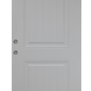 2-Panel Plank Metal Door