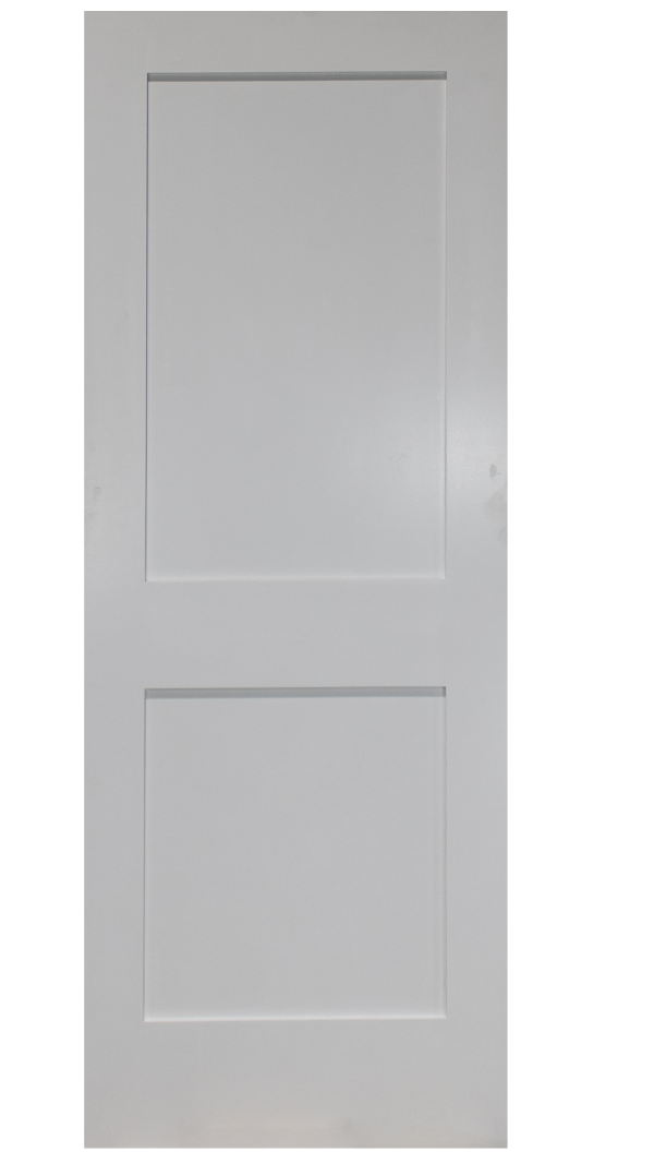2-Panel Primed Shaker Solid Core Door (Special Order)