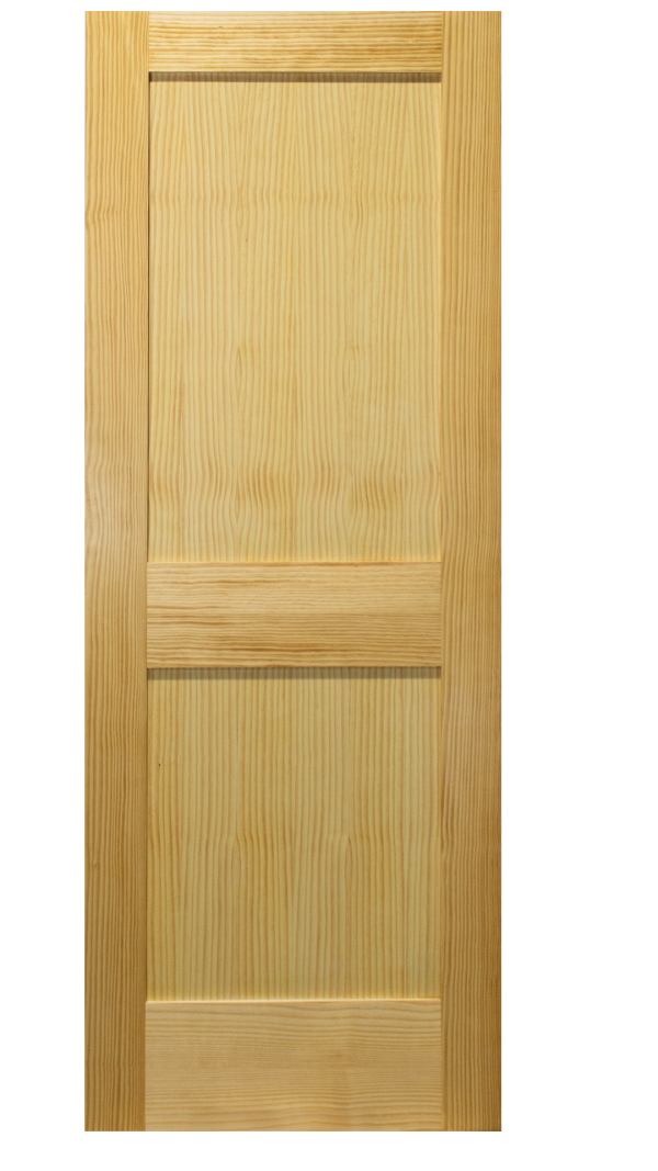 2-Panel Square Top Shaker Pine Door (Special Order)