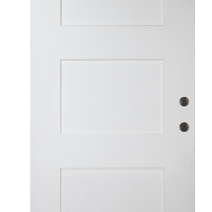 3-Panel Shaker Smooth Fiberglass Door