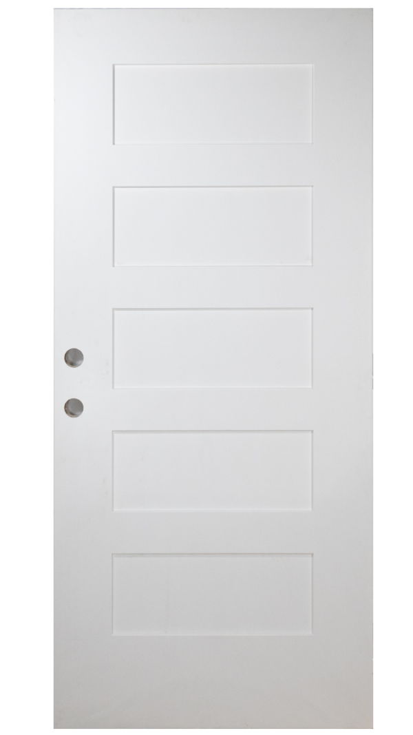 5-Panel Shaker Smooth Fiberglass Door