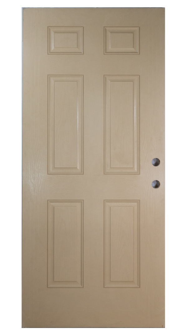 6-Panel Fiberglass Door