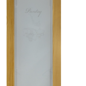 1-Lite Frosted Pantry Pine Door